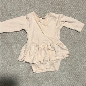 Quincey Mae Long Sleeve Baby Pointelle Onesie with Skirt